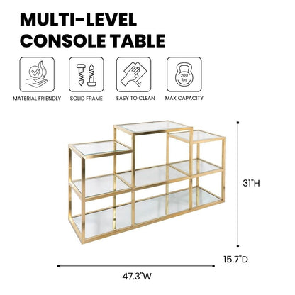 Geneva Multi-Level Console Table - Ella and Ross Furniture