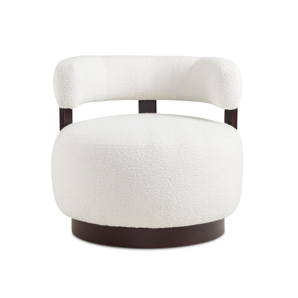 Oxfordshire Accent Chair Boucle White - Ella and Ross Furniture