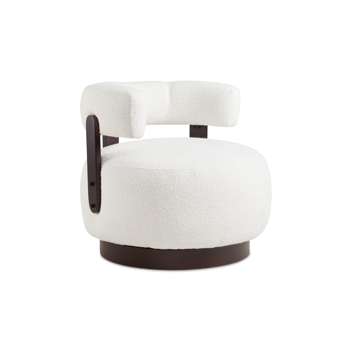Oxfordshire Accent Chair Boucle White - Ella and Ross Furniture