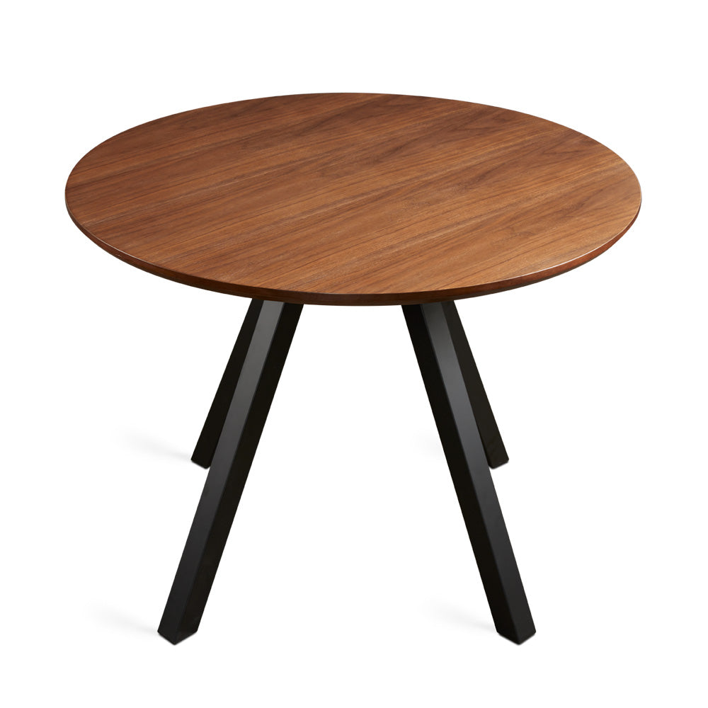 Darron Round Dining Table Walnut - Ella and Ross Furniture