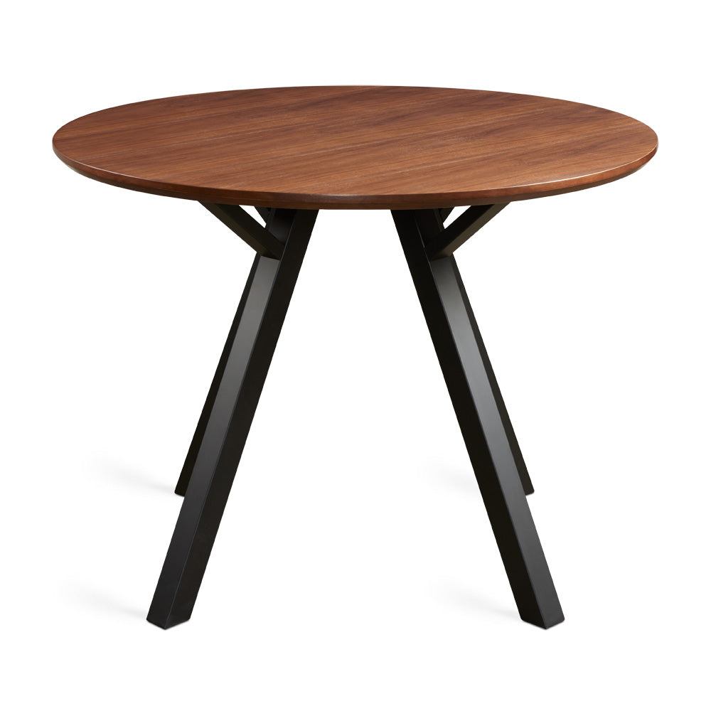 Darron Round Dining Table Walnut - Ella and Ross Furniture