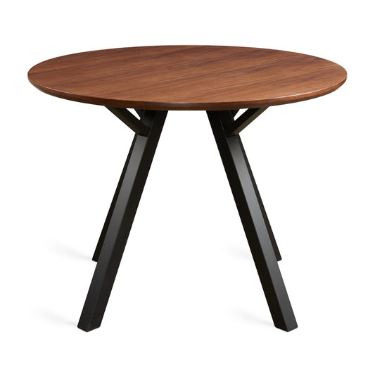 Darron Round Dining Table Walnut - Ella and Ross Furniture