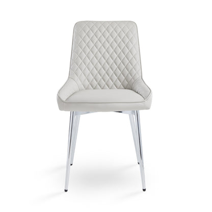 Atlas 5Pc Silver Dining Set - Ella and Ross Furniture