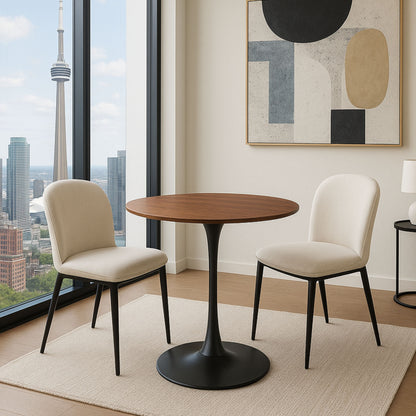 Darwin Dining Table: Walnut.