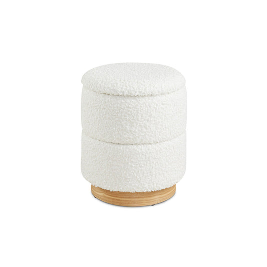 EDGAR Storage ottoman White - Ella and Ross Furniture