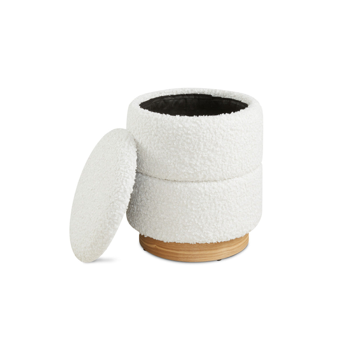 EDGAR Storage ottoman White - Ella and Ross Furniture