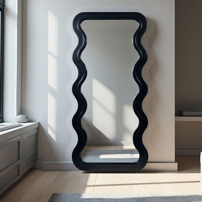 Elara Floor Mirror – Matte Black - Ella and Ross Furniture