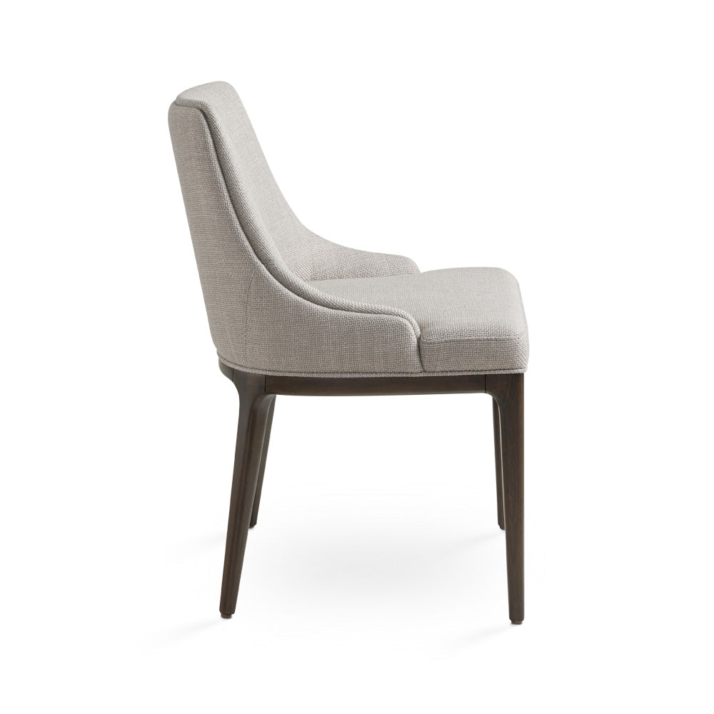 Emmett Dining Chair Grey Linen - Ella and Ross Furniture