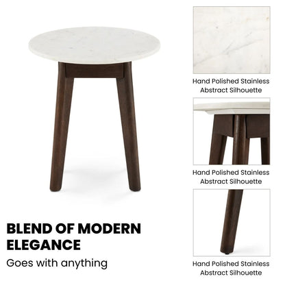 Oberlin Marble End Table - Ella and Ross Furniture