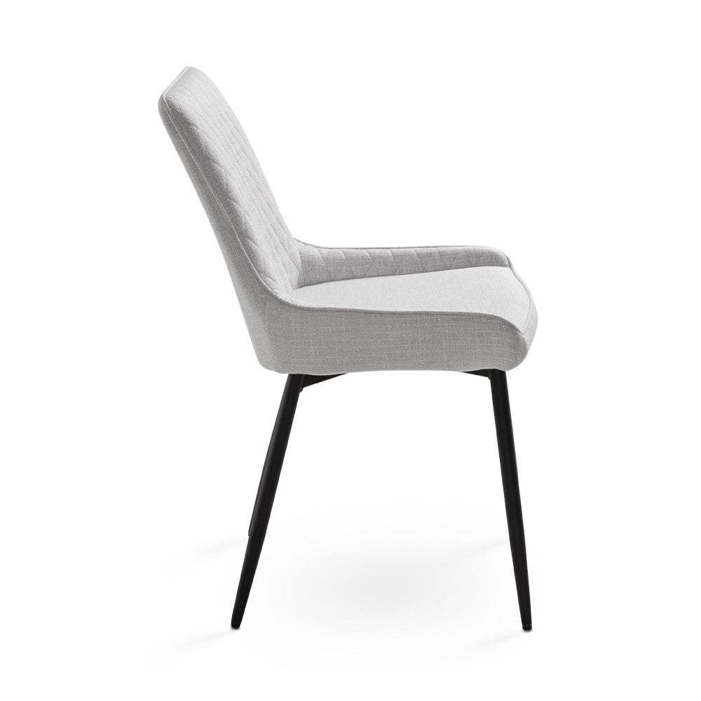 Endrick Black Metal Dining Chair - Ella and Ross Furniture