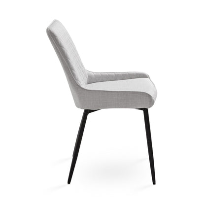 Endrick Black Metal Dining Chair - Ella and Ross Furniture