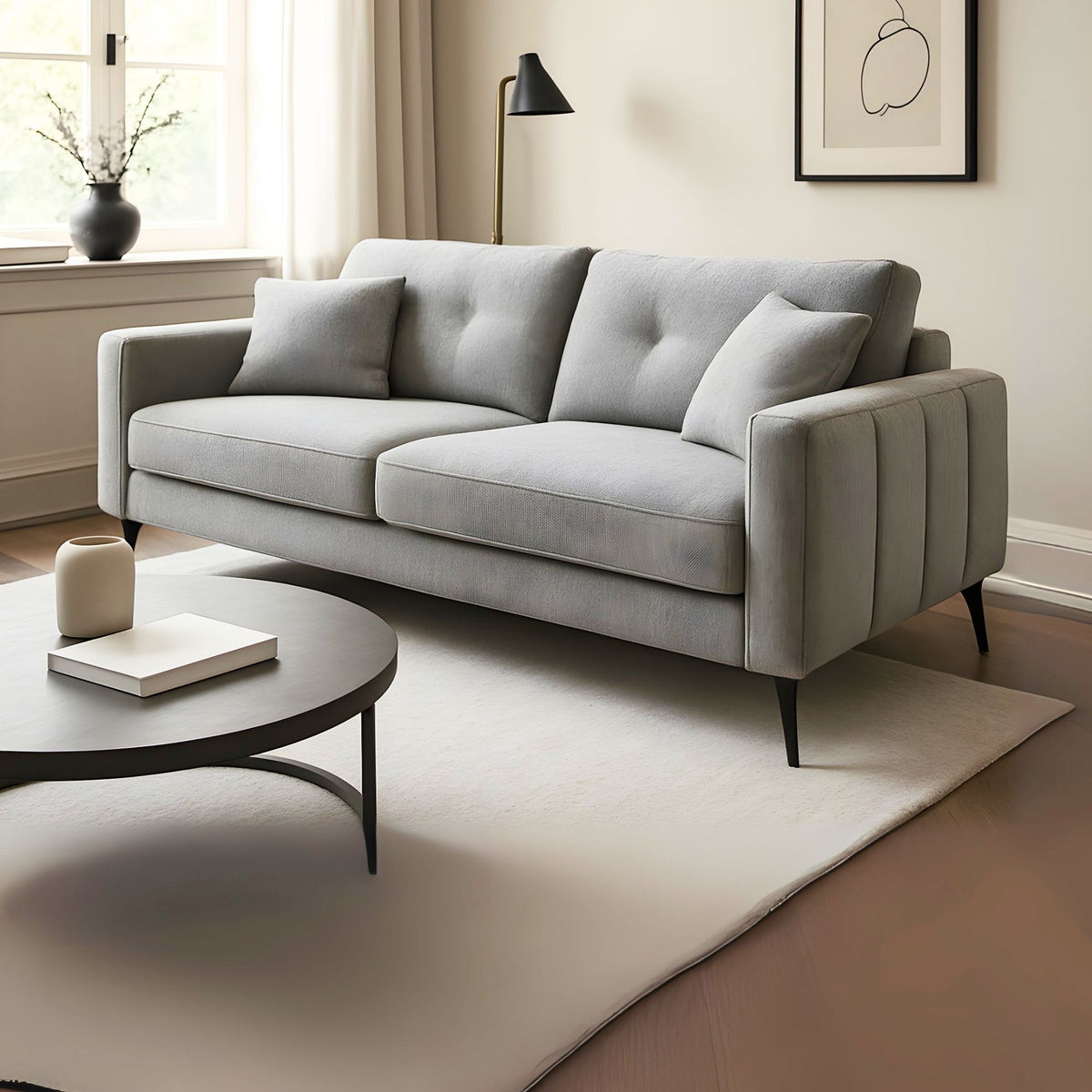 Everly Sofa in Grey - Ella and Ross Furniture