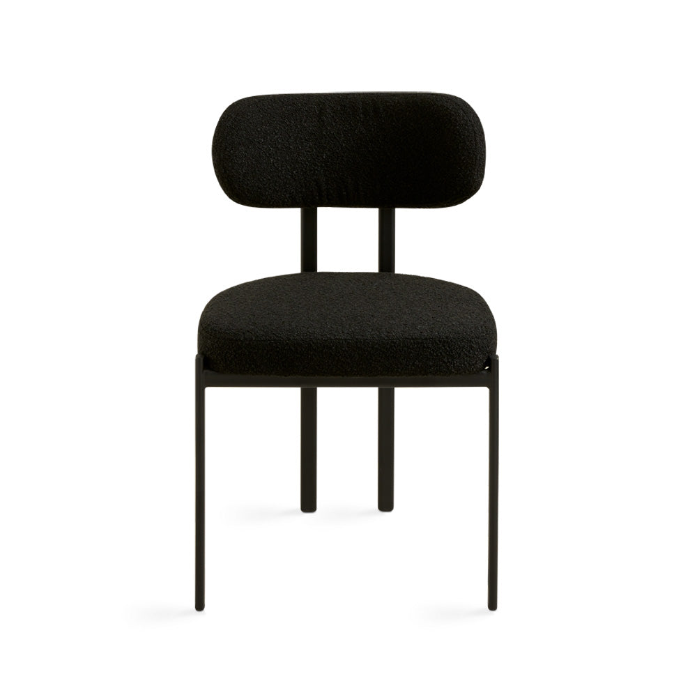 Ezra Dining Chair Black Boucle - Ella and Ross Furniture
