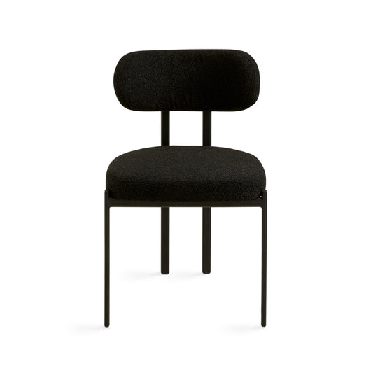 Ezra Dining Chair Black Boucle - Ella and Ross Furniture