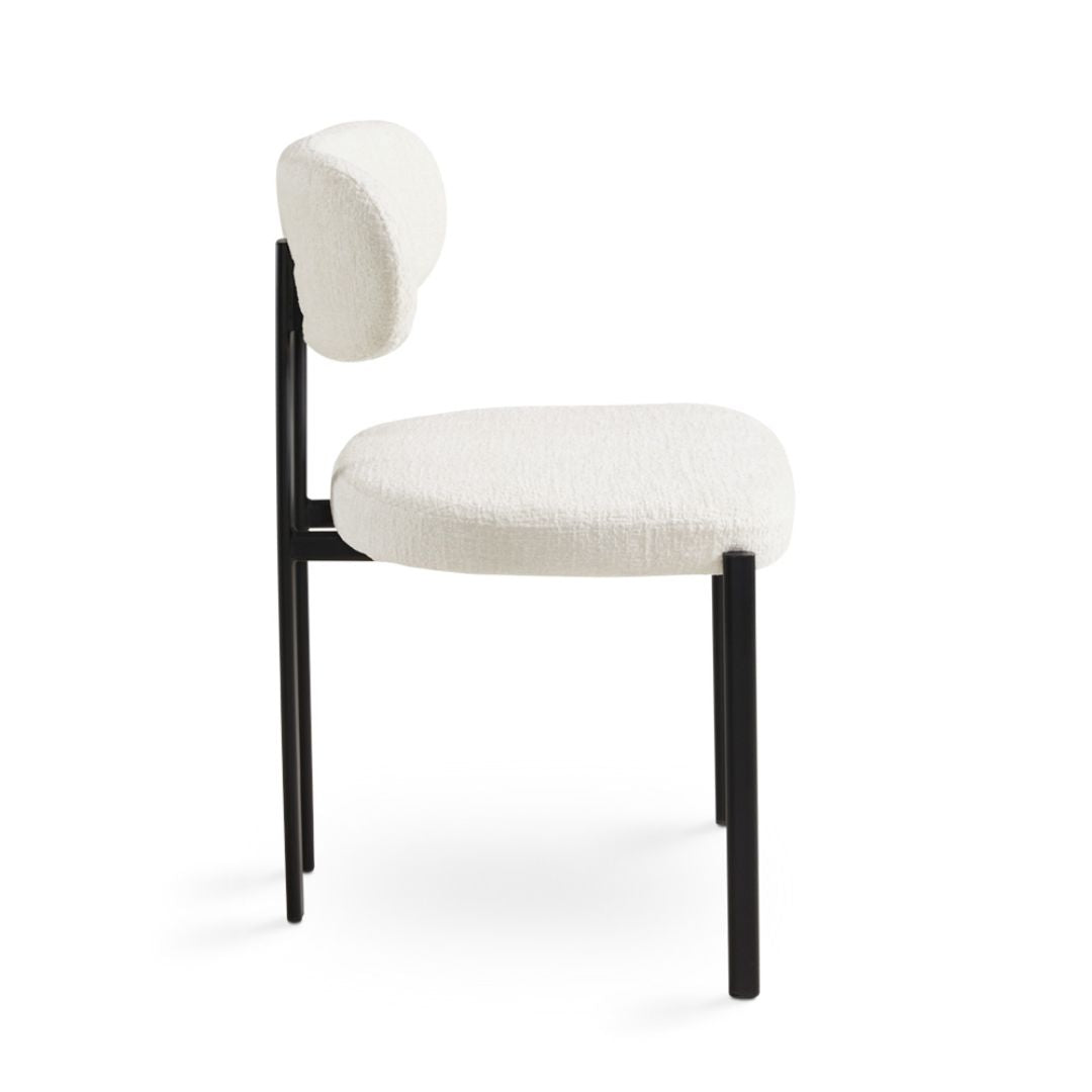 Ezra Dining Chair in Cream.