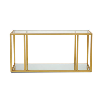 Fabian Brushed Gold Console Table - Ella and Ross Furniture