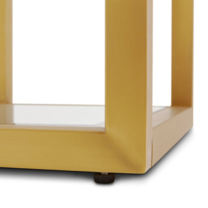 Fabian Brushed Gold Console Table - Ella and Ross Furniture