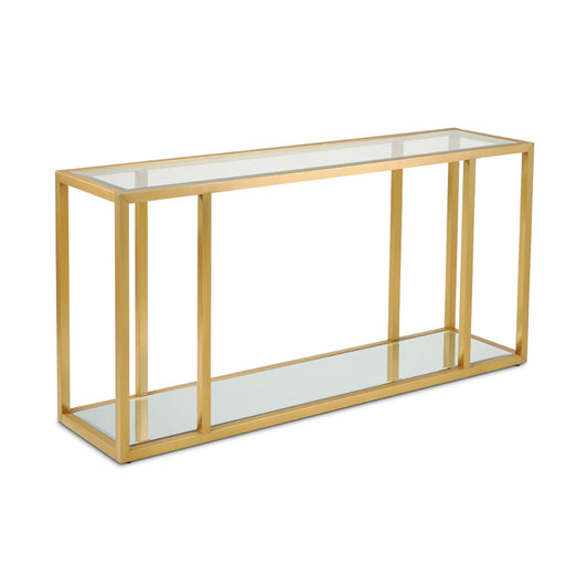 Fabian Brushed Gold Console Table