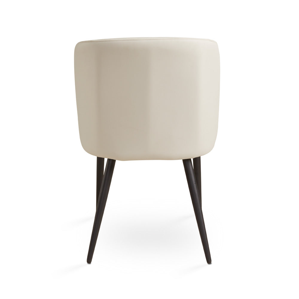 Divya Dining Chair Aspen Taurpe PU with Black Legs - Ella and Ross Furniture
