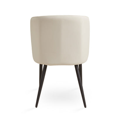 Divya Dining Chair Aspen Taurpe PU with Black Legs - Ella and Ross Furniture