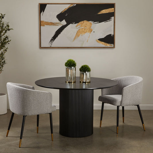 Harper Dining Table in Black - Ella and Ross Furniture