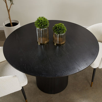 Harper Dining Table in Black - Ella and Ross Furniture