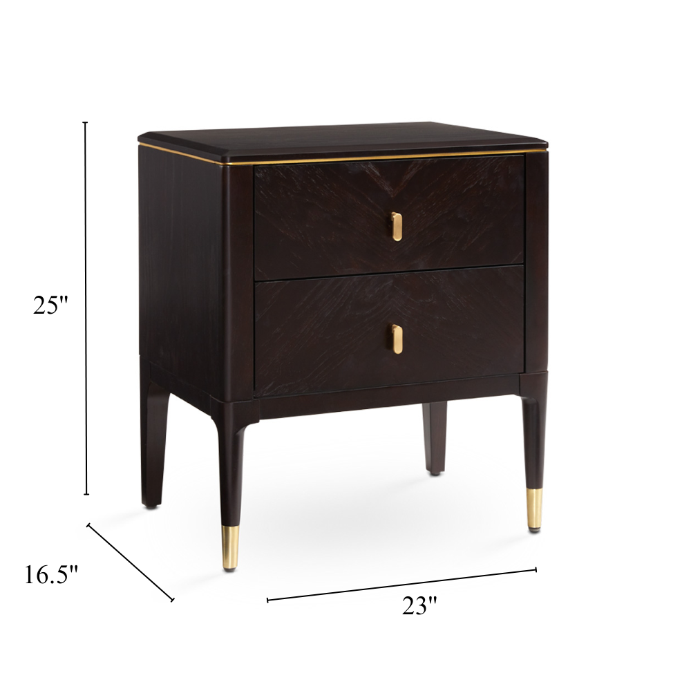 Horizon Ash Wood Nightstand - Ella and Ross Furniture