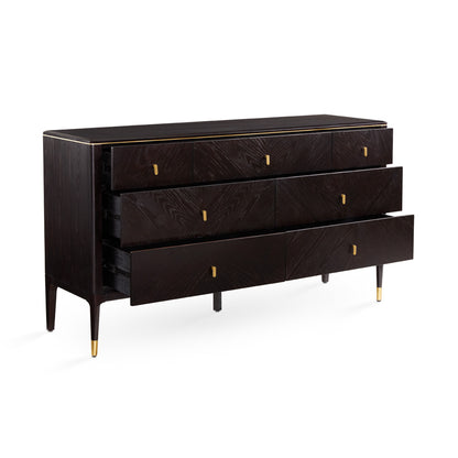 Horizon Ash Wood 7-Drawer Dresser - Ella and Ross Furniture