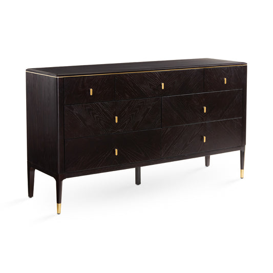 Horizon Ash Wood 7-Drawer Dresser