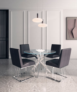 Ivanna Silver Dining Table - Ella and Ross Furniture