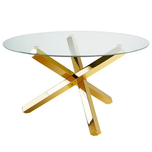 Jasper Gold Dining Table - Ella and Ross Furniture