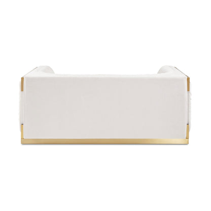 Julius Gold Loveseat - Ella and Ross Furniture