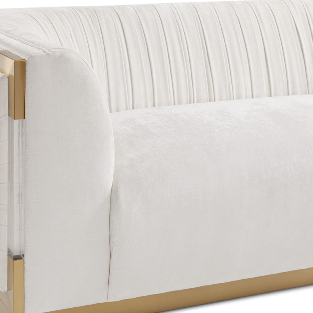 Julius Gold Loveseat - Ella and Ross Furniture