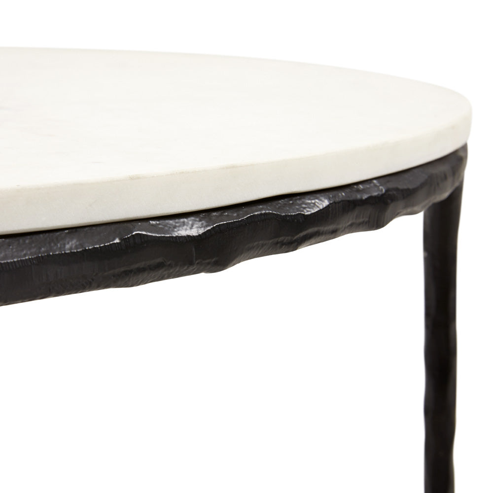 Kali Marble Coffee Table - Black - Ella and Ross Furniture