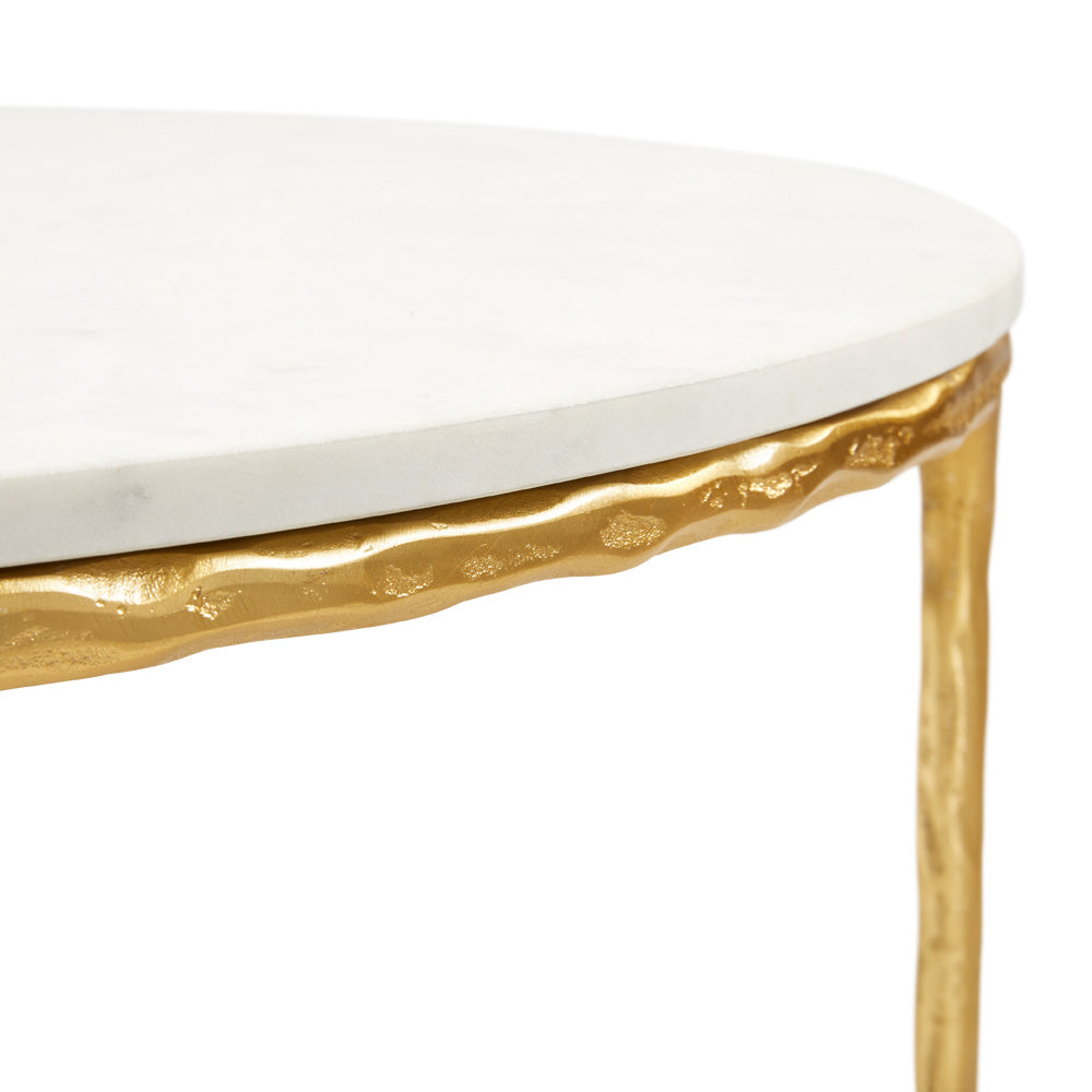 Kali Marble Coffee Table - Gold - Ella and Ross Furniture