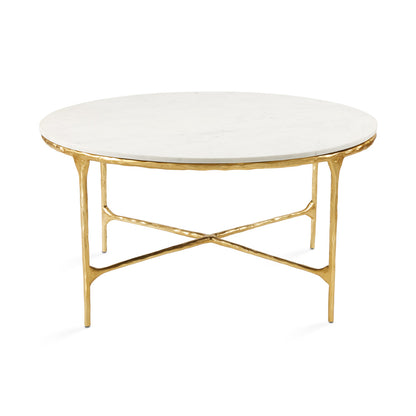 Kali Marble Coffee Table - Gold - Ella and Ross Furniture