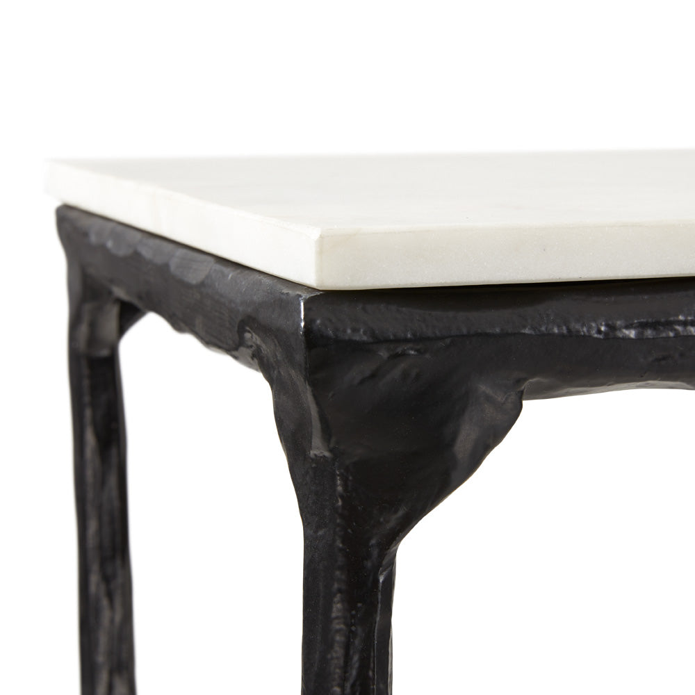 Kali Marble Console Table - Black - Ella and Ross Furniture