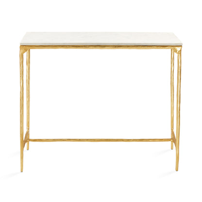 Kali Marble Console Table - Gold - Ella and Ross Furniture