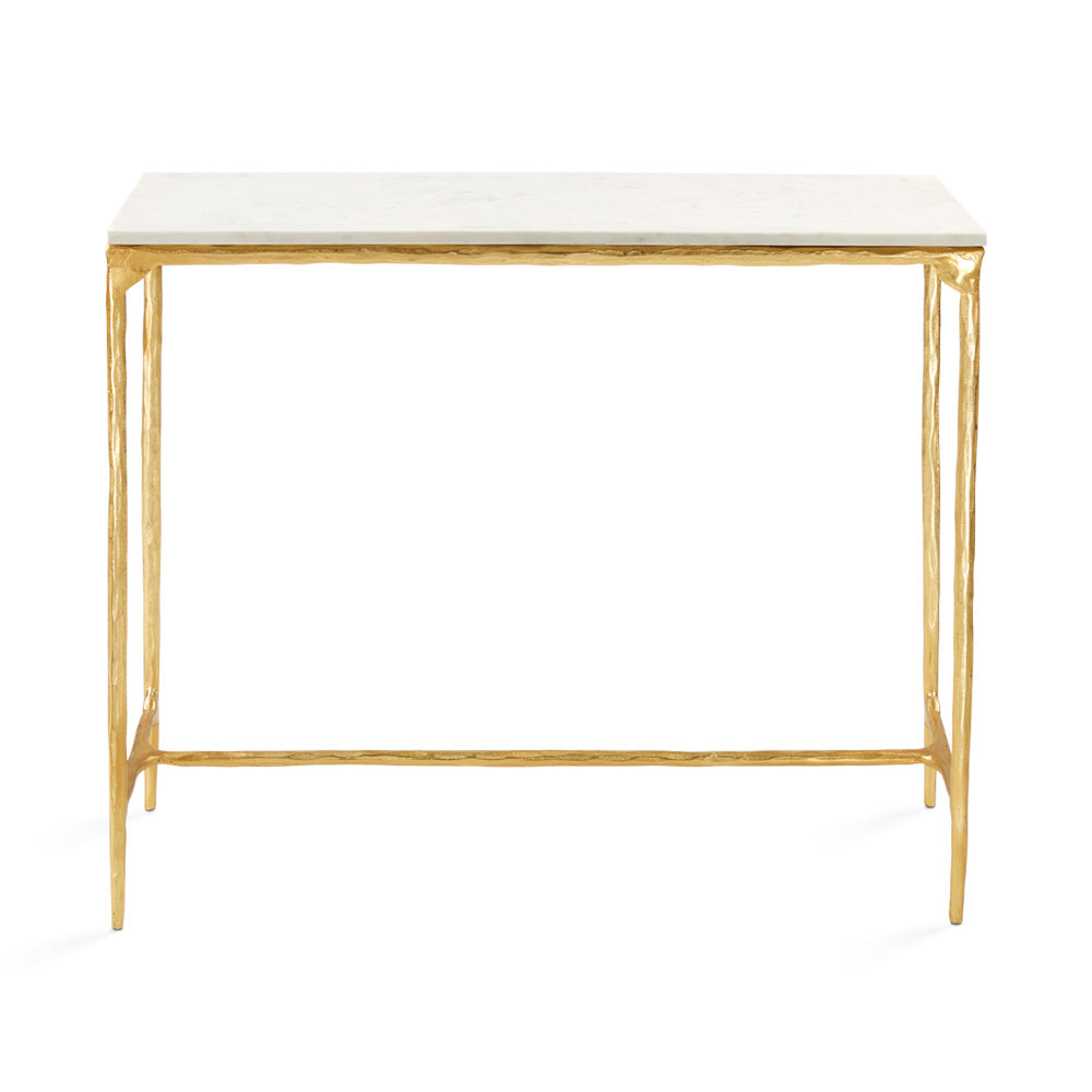 Kali Marble Console Table - Gold - Ella and Ross Furniture