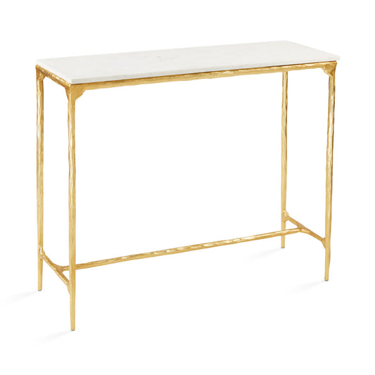 Kali Marble Console Table - Gold