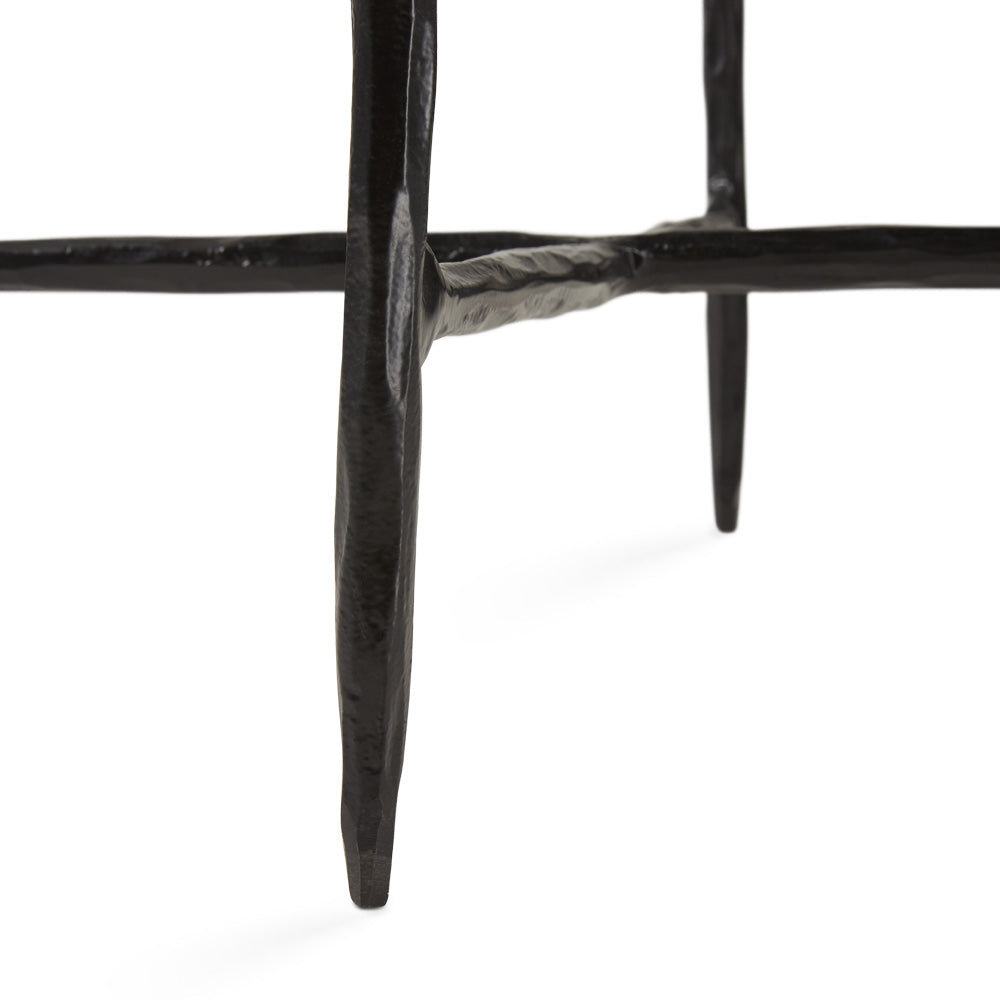 Kali Marble End Table - Black - Ella and Ross Furniture