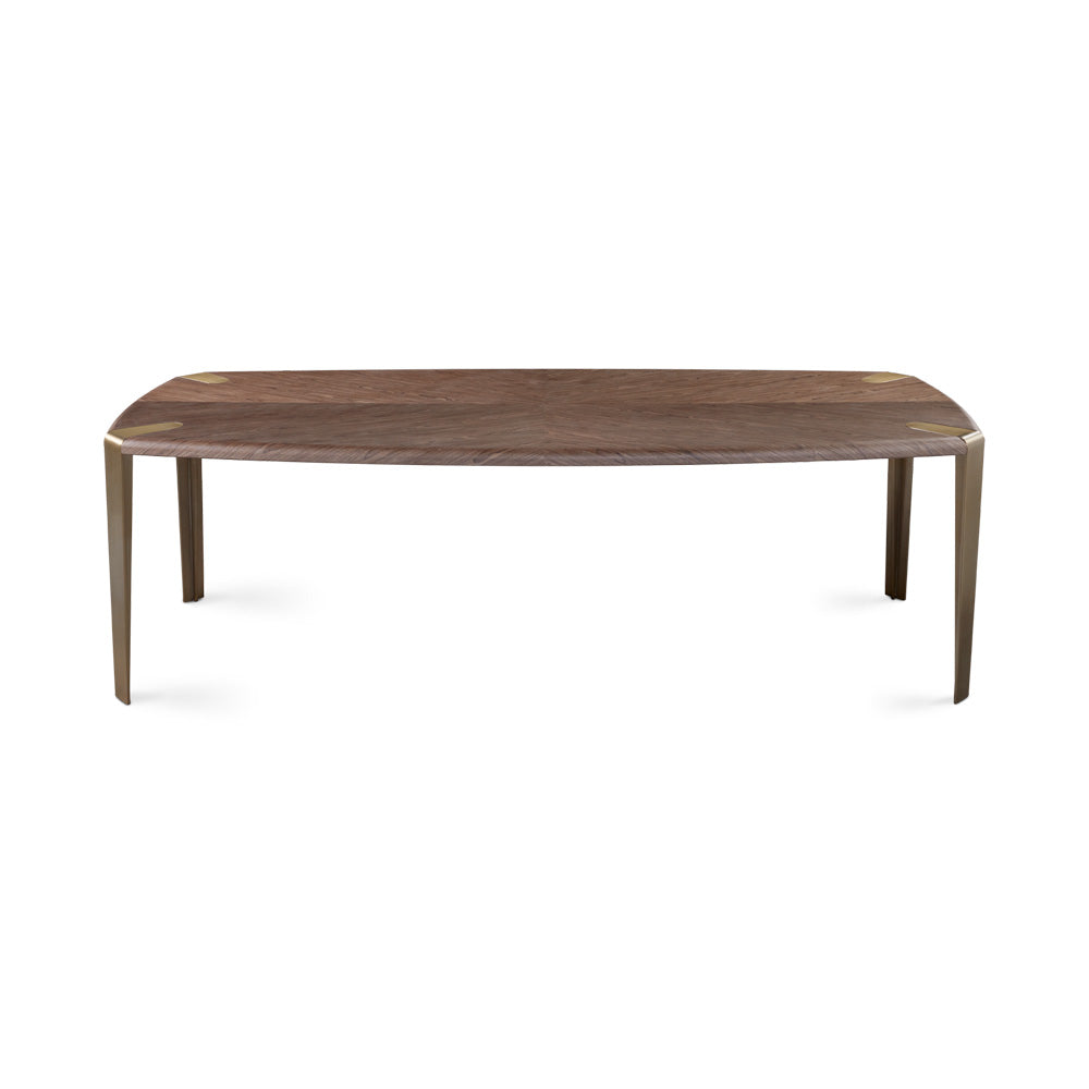 Melody Dining Table Brushed Bronze Steel - Ella and Ross Furniture