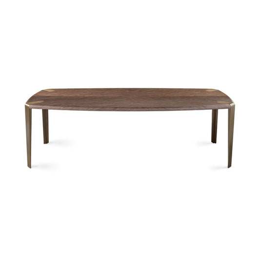 Melody Dining Table Brushed Bronze Steel - Ella and Ross Furniture