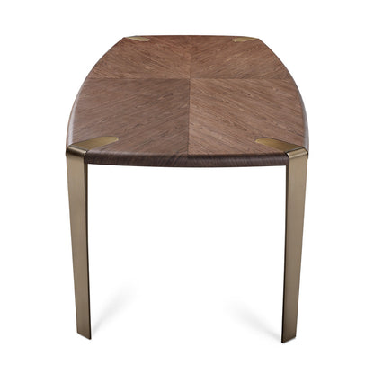 Melody Dining Table Brushed Bronze Steel - Ella and Ross Furniture