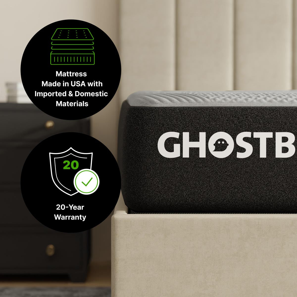 GhostBed Essential 11" Foam Mattress - Ella and Ross Furniture