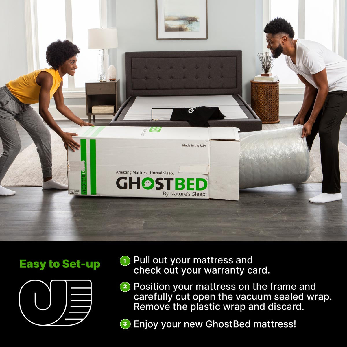 GhostBed Essential 11" Foam Mattress - Ella and Ross Furniture