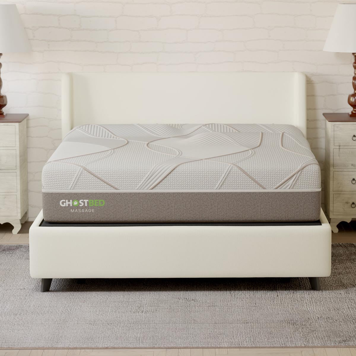 GhostBed 12" Massage Foam Mattress - Ella and Ross Furniture
