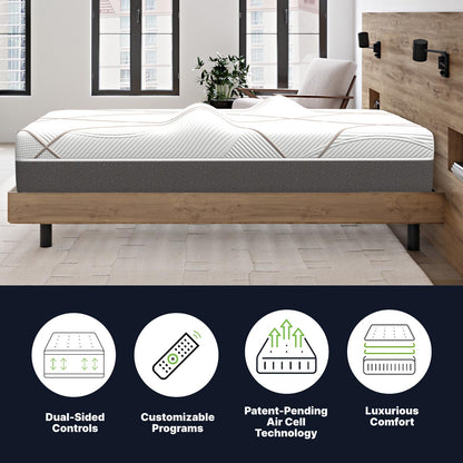 GhostBed 12" Massage Foam Mattress - Ella and Ross Furniture