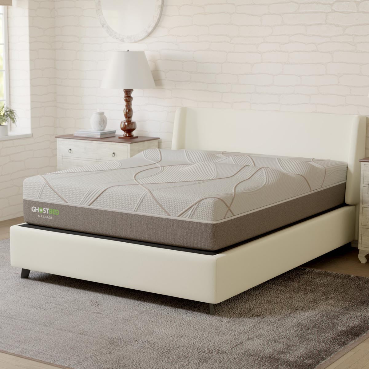 GhostBed 12" Massage Foam Mattress - Ella and Ross Furniture