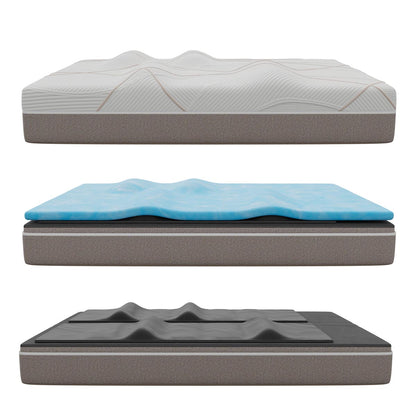 GhostBed 12" Massage Foam Mattress - Ella and Ross Furniture